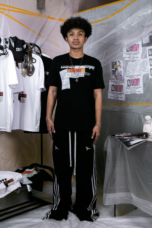 CHERRY1210 "PROOF TEE" BLACK