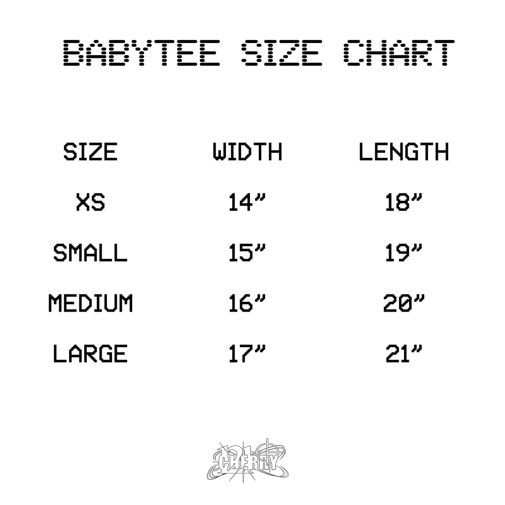 CHERRY1210 "LOGO BABYTEE" BLACK