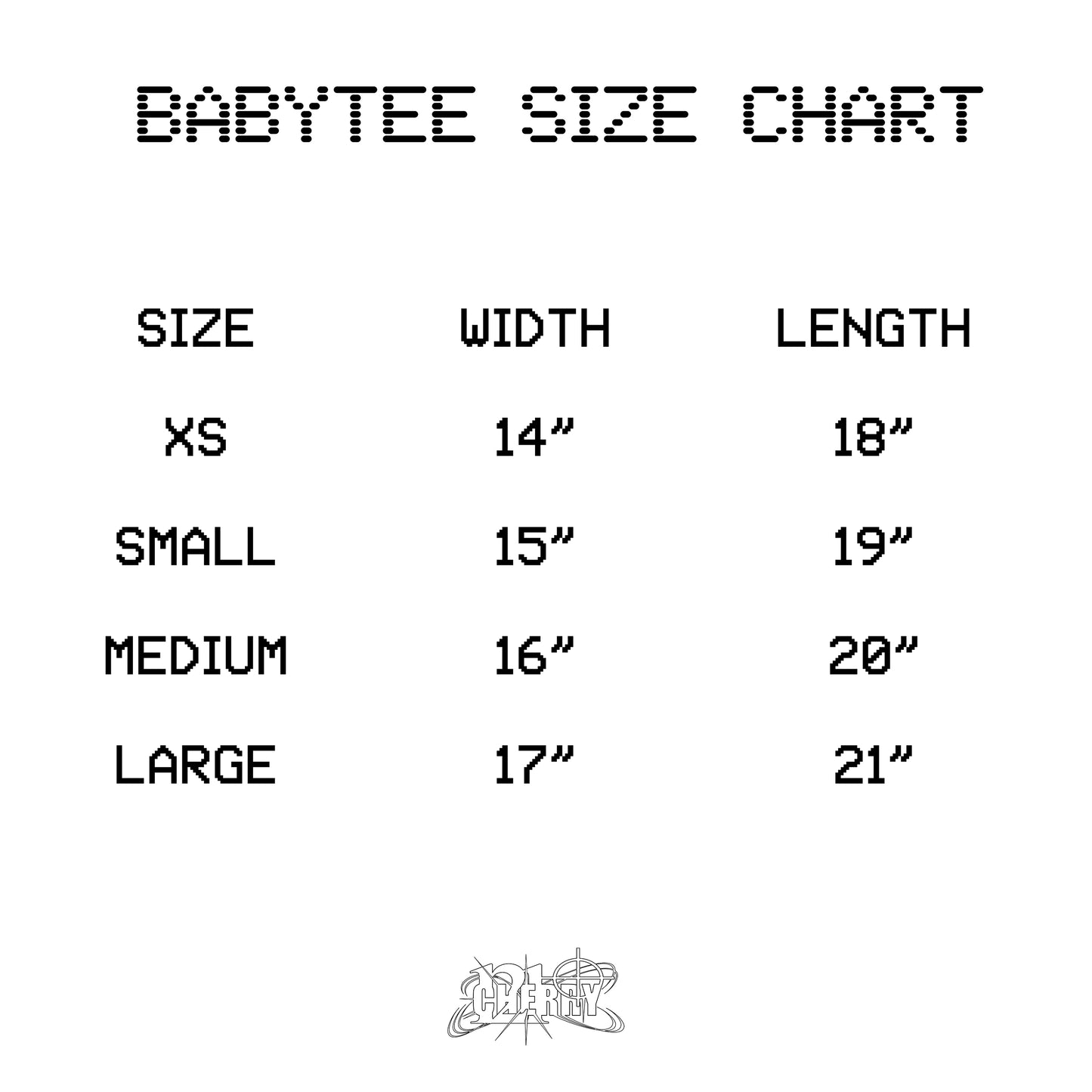 CHERRY1210 "LOGO BABYTEE" BLACK