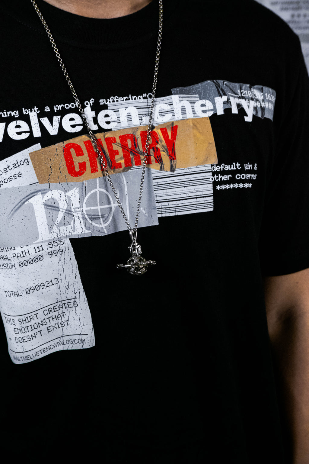 CHERRY1210 "PROOF TEE" BLACK