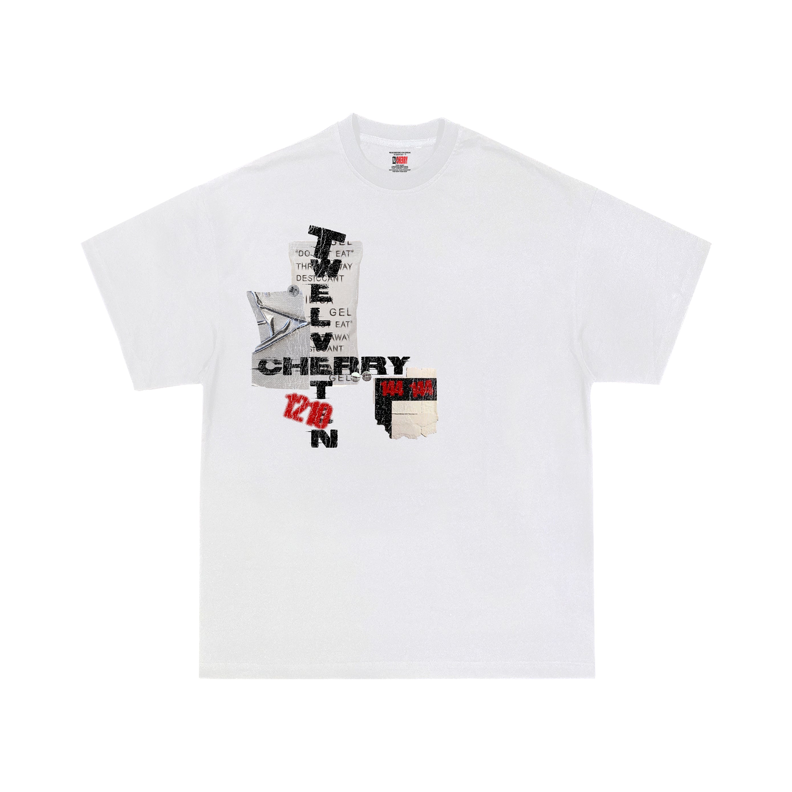CHERRY1210 "DEFAULT PAIN TEE" WHITE